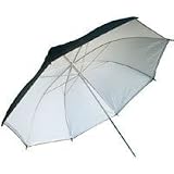 Adorama 40 White Interior Umbrella with Removeable Black Cover.