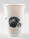 NFL Seattle Seahawks Disposable Plastic Cups Pack Of 24