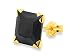 9ct Gold Black Cubic Zirconia Single Stud
