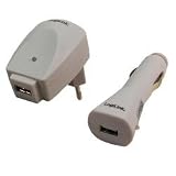 LogiLink USB Ladeger&auml;te Set 12+220 Volt 1000 mA