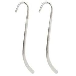 Silver Tone Metal Bookmarks 4.75 Inches (x2) - Fun Craft Beading Project