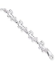 Sterling Silver Dogs Bracelet QA11-7"