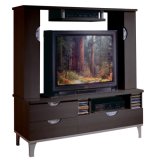 Espresso TV Stand with Hutch Pablo Espresso Collection by Azura Furniture - OFG-EF0008