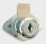 National Cabinet Lock C8803-14A-KA Drawer & Door Locks, 15/16 Cylinder Length, Bright Nickel Finish - Keyed Alike