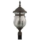 Seagull 3-Light Triumphant Outdoor Post - Mojave Luster - Mojave Luster