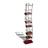 Cheap Wave Innovative Steel and Cherry Storage Tower