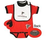 NFL Infant Clothing - Atlanta Falcons Bib and Bootie Set by Reebok