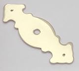 Cabinet Back Plate For Knob, Cambridge, Polished Brass