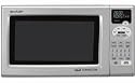 Sharp R-820JS 0.9-Cubic Foot Grill 2 Convection Microwave, Silver