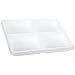 TrippNT 50066 Polystyrene Plastic Drawer Organizer, 4 Compartments, 16.75" Width x 2.38" Height x 12.88" Depth