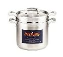 Browne Foodservice 5724080 - 20-qt Stainless Double Boiler w/ Insert & Cover