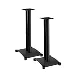 Sanus SF26 26 gloss black bookshelf speaker stand pair