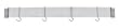 Cuisinart CRBW-33B Chef's Classic 33-Inch Bar-Style Wall-Mount Pot Rack, Brushed Stainless