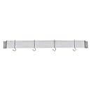 Cuisinart CRBW-33B Chef's Classic 33-Inch Bar-Style Wall-Mount Pot Rack, Brushed Stainless