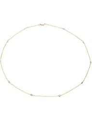 CleverEves 14K Yellow Gold White Gold 16.00 Inch 1 5 Ct Tw Diamond Necklace