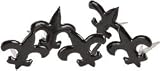 Eyelet Outlet Brads Fleur De Lis Black 12/Pkg QBRD-7715; 3 Items/Order