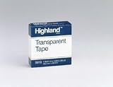 Highland&trade; 5910 Transparent Tape, 3/4in. x 1296in.