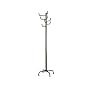 Modern Style Black Finish Metal Eight Hook Coat Hat Rack