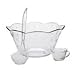 Anchor Hocking Savannah 18-Piece Punch Bowl Set: 7-Quart Punch Bowl, 8 Punch Cups, 8 Punch Cup Hooks and Ladle.