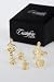 Cufflinks and Studs - G Clef, Gold Trim