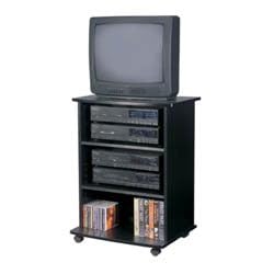 <b>Tall TV Stand for Bedroom or Family Room - (Black)</b>