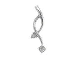 Ladies 0.06ct Diamond Fashion Double Vine Pendant