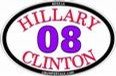 Hillary Clinton 08 Oval bumper sticker