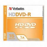 Verbatim HD DVD-R 15GB 1X Branded 1pk Jewel Case