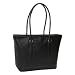 Heritage Women's Leather Zip Top Computer Tote (Closeout) (Black )