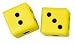 Champion Sports Coated Foam Dice-Set of 2