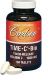 Carlson Labs Time-C-Bio Vitamin C with Bioflavonoids, Time Release, 1000-mg, 100-Tablet Bottle