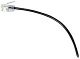 GE TL96580 Phone Line Cord (25 ft, Black, 4-conductor)