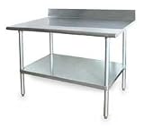 Adj Worktable,W 72 In,D 30 In,SS,w/Shelf,STORELOGIC,2KRD7