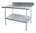 Adj Worktable,W 72 In,D 30 In,SS,w/Shelf,STORELOGIC,2KRD7