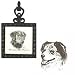 Australian Shepherd Square Trivet, Porcelain by Rosalinde (4.5' x 8')