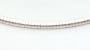 4.0MM 14kt White Gold Domed Omega Necklace - 16 inch