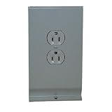 Duplex Unit Mount Receptacle For Hydronic Baseboard Heater - White