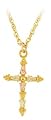 Mt. Rushmore Black Hills Gold® 10K Leaf Cross Pendant Necklace