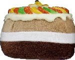 Vo-Toys Fruit Cake Plush and Vinyl Dog Toy