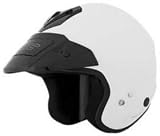 KBC TOURCOM PEARL WHITE XS MOTORCYCLE Open-Face-Helmet