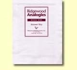 Ridgewood Analogies, Book One, Answer Key