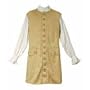 Gentlemen's Sleeveless Long Vest, Large, Gold