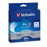 Verbatim Blu-Ray 6X 50GB BD-R Dual Layer DL Branded Media 60 Pack