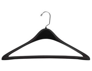 Plastic Suit Hanger Oversize Black Box of 100