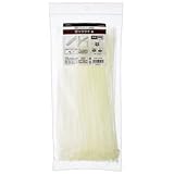 （まとめ） オーム電機 ロックタイ 300mm 白 LT-300W200WH 1袋（200本） 【×4セット】