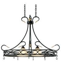 Kenroy Home 91562RBRZ Countryside 2-Light Pot Rack, Royal Bronze