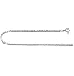 Sterling Silver Box Chain - Size: 16'' to 30''