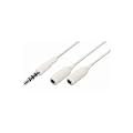 Digisky Y-Adapter 3,5 mm stereo Klinkenstecker 4 polig auf 2x Klinkenkupplung 4-polig geeignet f�r iPhone, iPad oder iPod (Y-Verteiler, Kopfh�rerverteiler, Ohrh�rerverteiler)