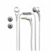 iPod Earbud Headset, w/ Leather Pouch, Black
