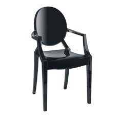 Kartell Louis Ghost Armchair Black